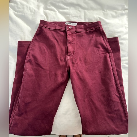 American Apparel Easy Jeans - Burgundy - Picture 7 of 7